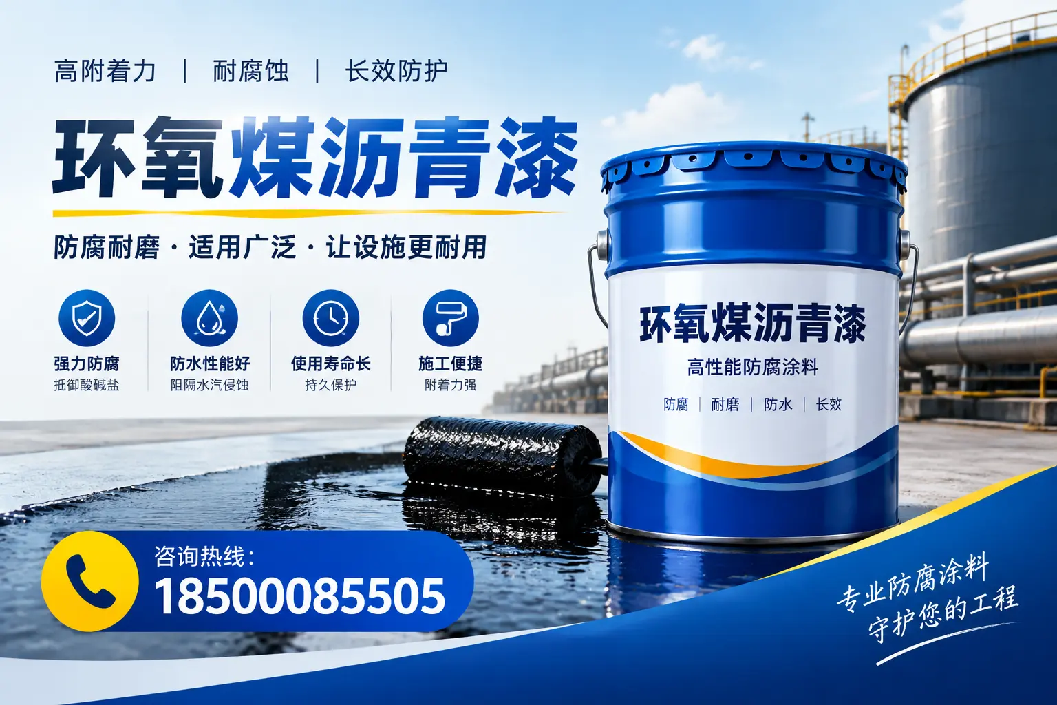 环氧煤沥青漆与其他涂料的对比分析,助力德宏企业决策